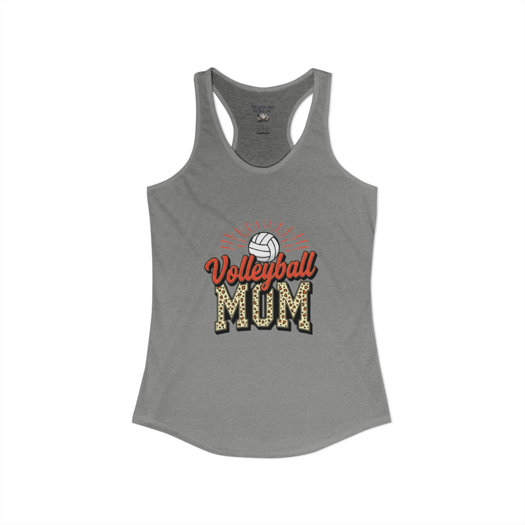 Volleyball Mom Racerback Tank – Personalized Name & Number Option | Lightweight Women’s Volleyball Tank Top - Magnolia Wild SC