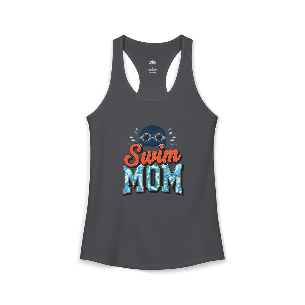 Swim Mom Racerback Tank – Personalized Name & Number Option | Lightweight Women’s Swim Tank Top - Magnolia Wild SC