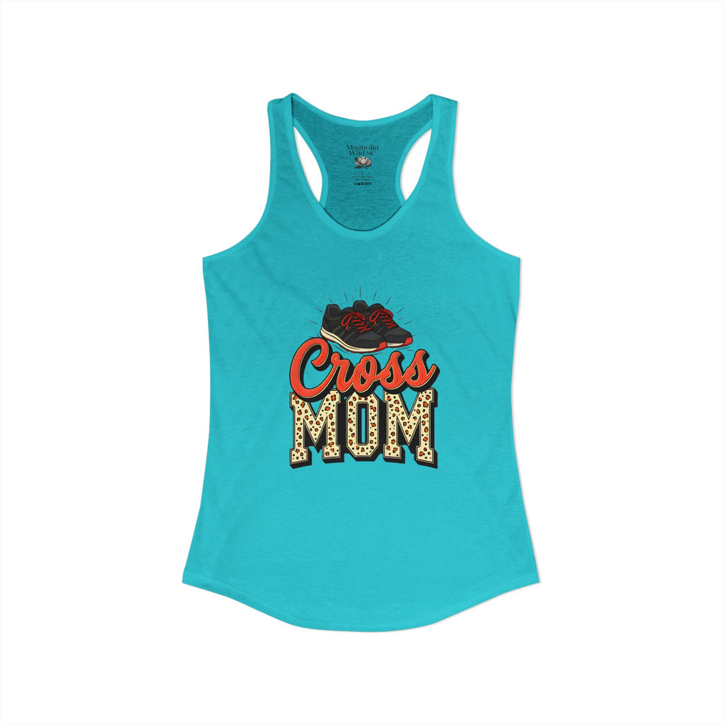 Mom Cross Country Mom Racerback Tank – Personalized Name & Number Option - Magnolia Wild SC