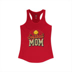 Softball Mom Racerback Tank – Personalized Name & Number Option - Magnolia Wild SC