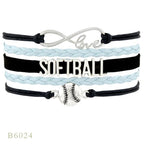 Softball Team Spirit Braided Bracelet — For Fans and Families - Magnolia Wild SC