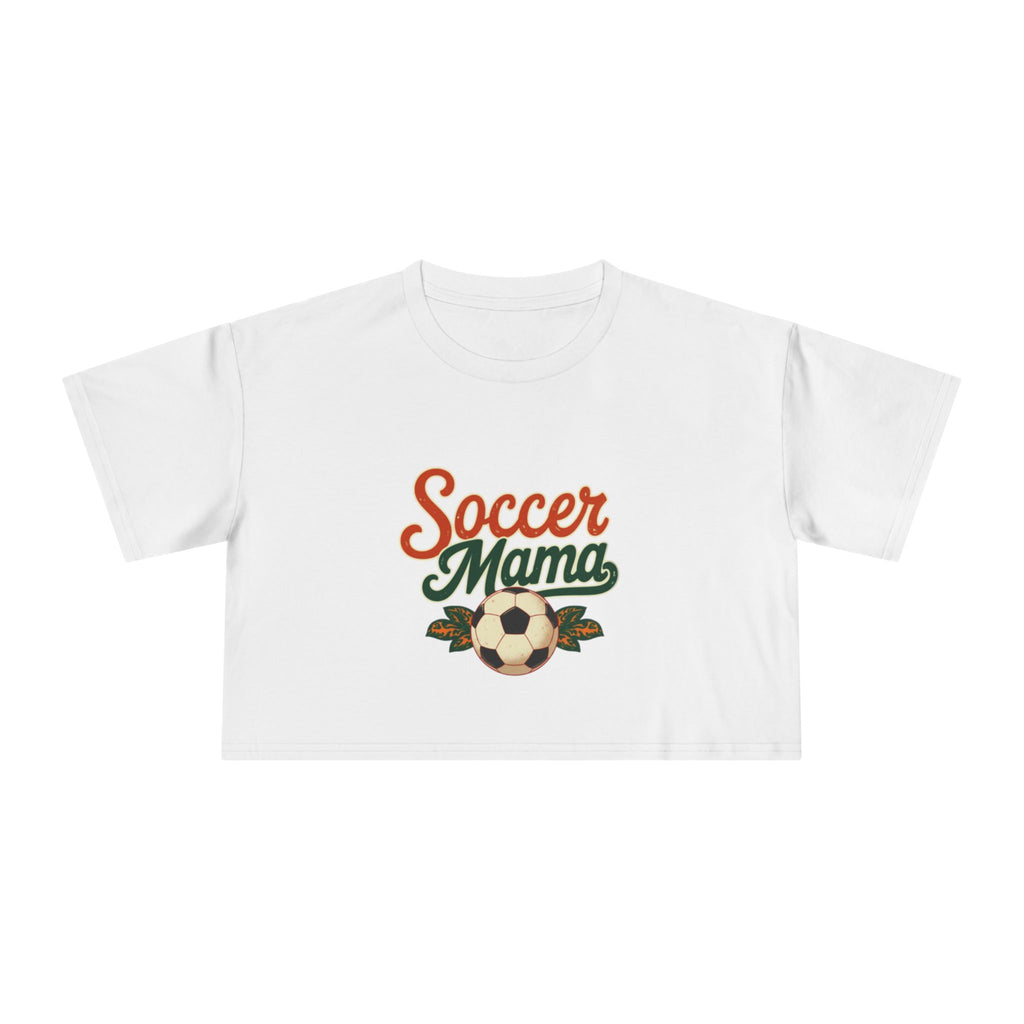 Soccer Mama Crop Tee | Retro Soccer Graphic, Mom Sports Top - Magnolia Wild SC