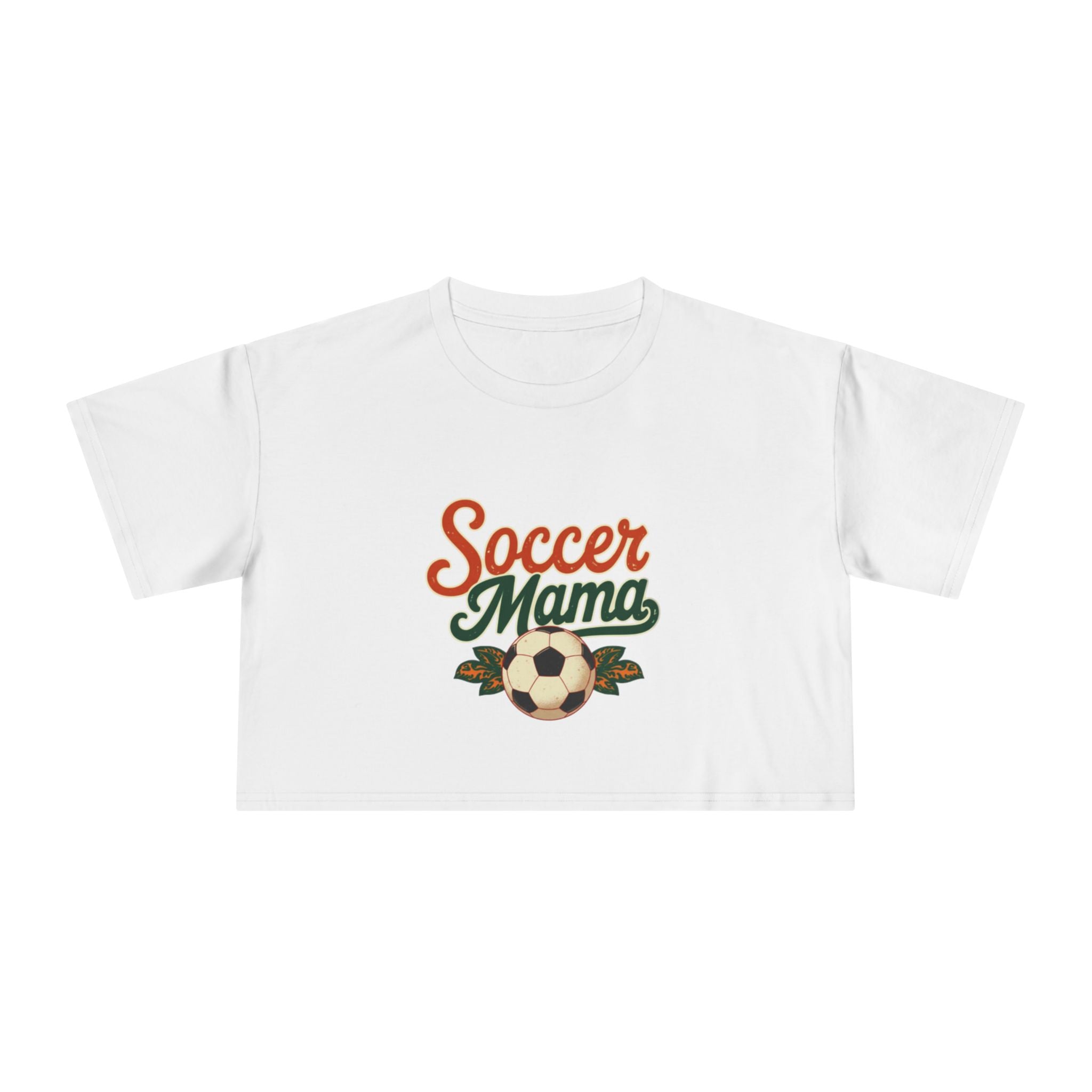 Soccer Mama Crop Tee | Retro Soccer Graphic, Mom Sports Top - Magnolia Wild SC