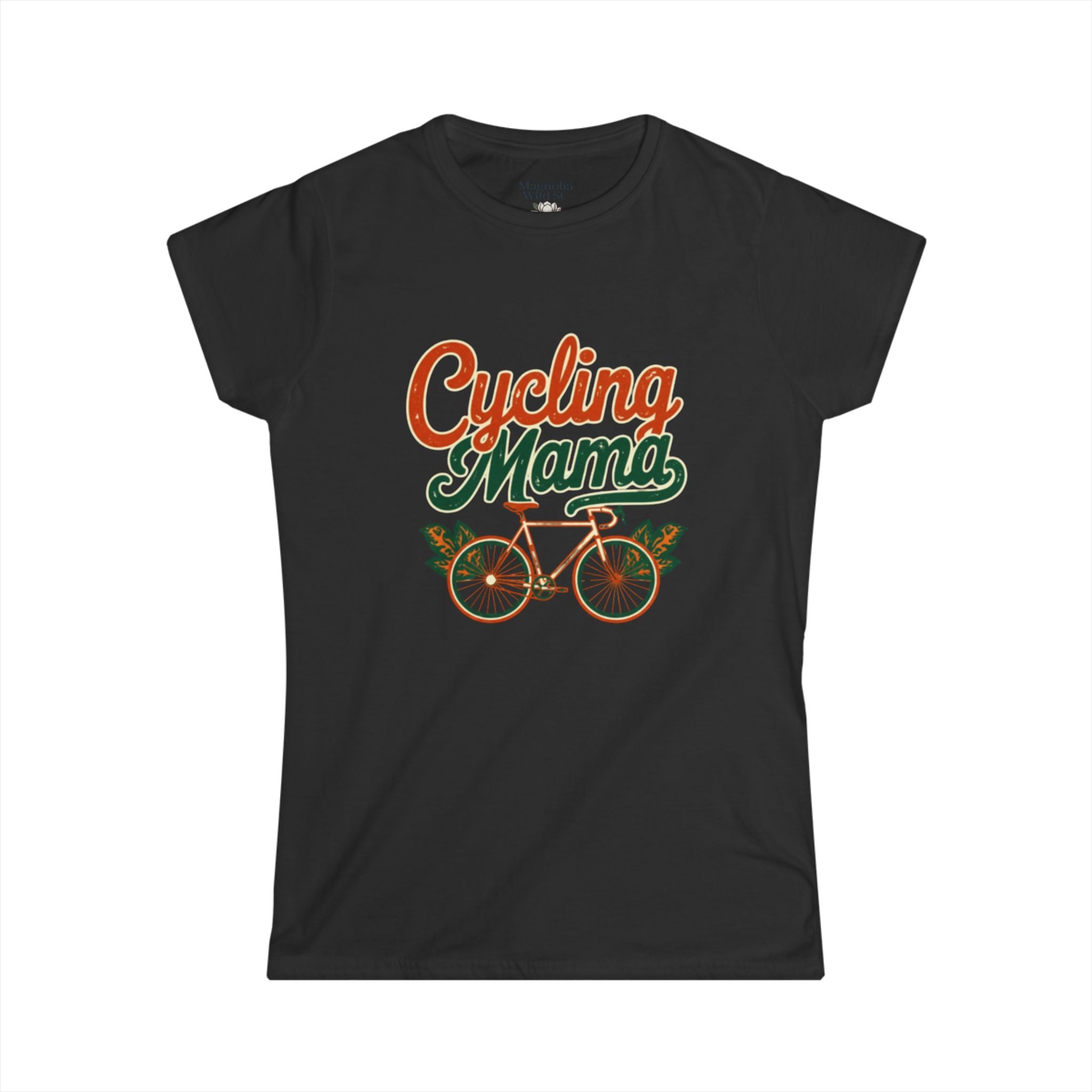 Retro Cycling Mama Tee - Magnolia Wild SC