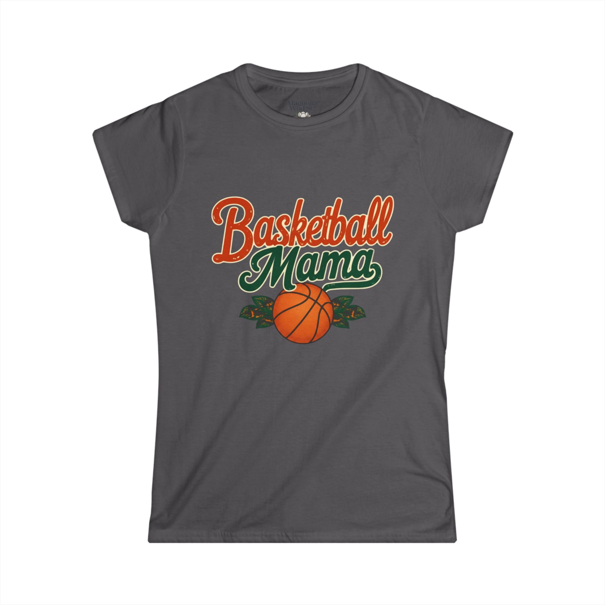 Vintage Inspired Basketball Mama Tee - Magnolia Wild SC