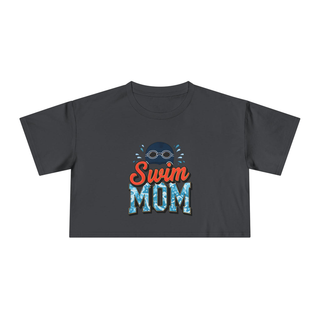Swim Mom Print Crop Tee - Magnolia Wild SC