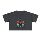 Swim Mom Print Crop Tee - Magnolia Wild SC
