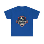 Retro Badge Style: The Vintage Figure Skating Dad Shield Tee