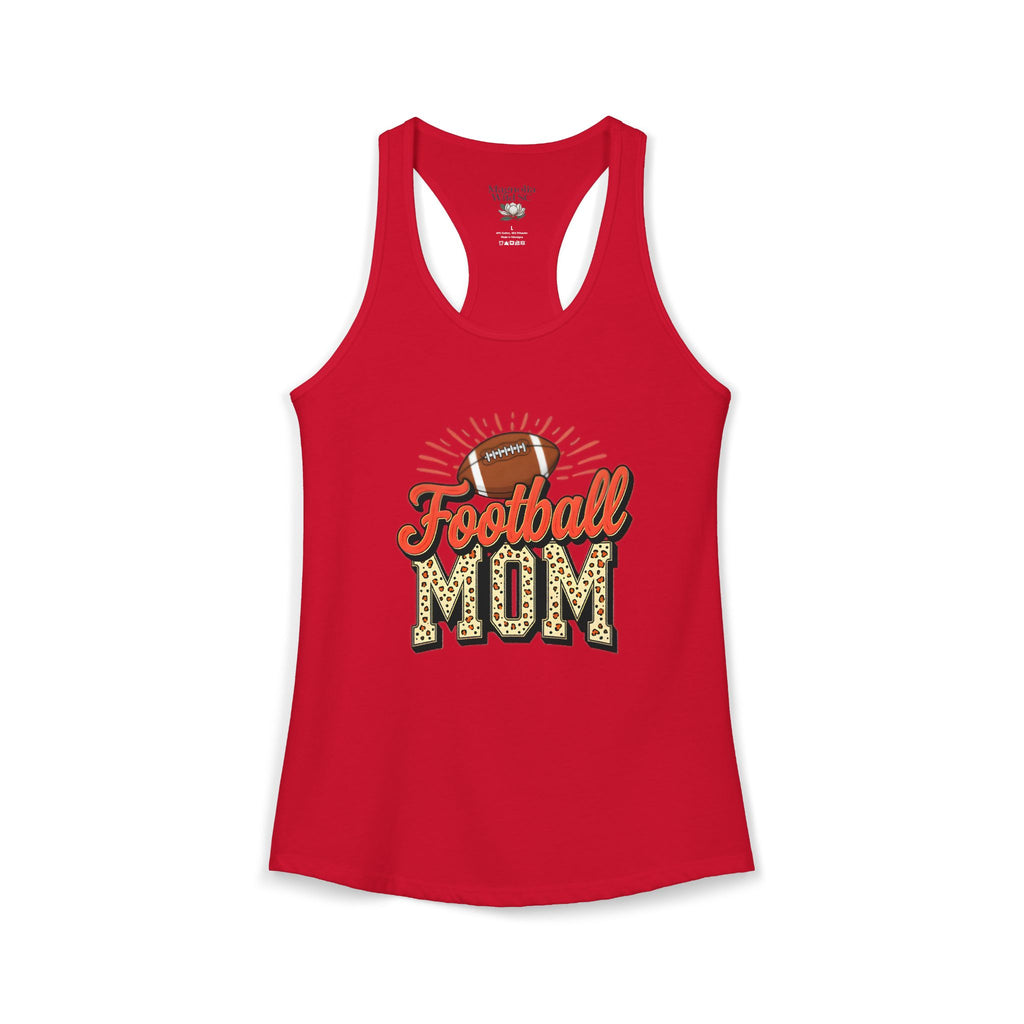 Football Mom Racerback Tank – Personalized Name & Number Option | Lightweight Women’s Football Tank Top - Magnolia Wild SC