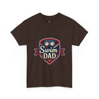 Retro Badge Style: The Vintage Swim Dad Shield Tee
