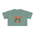 Volleyball Mama Crop Tee | Retro Volleyball Graphic, Mom Sports Top - Magnolia Wild SC