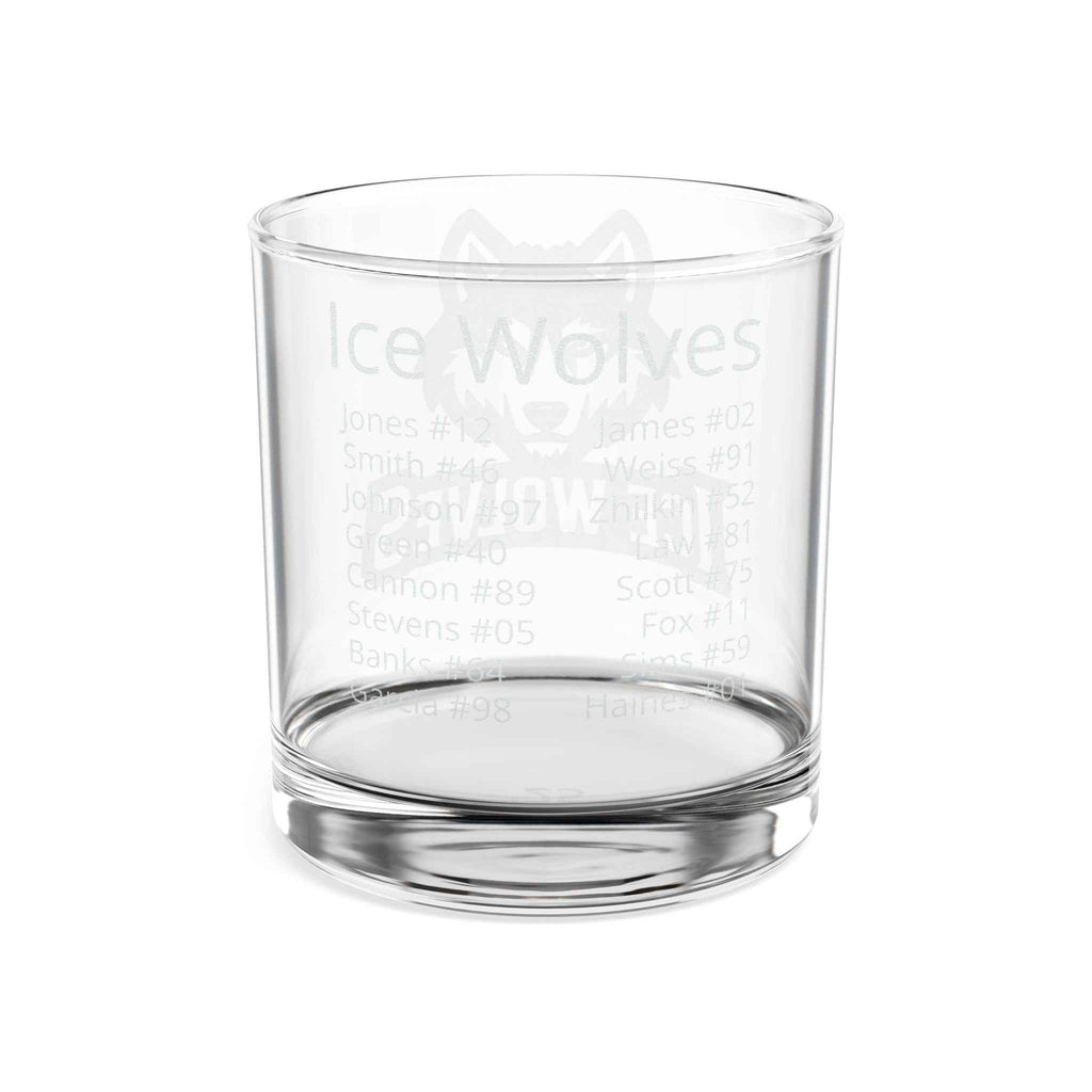 Personalized Engraved Whiskey Glass (10.5oz) – Custom Team Logo & Player Signatures | Coach Gift, Father’s Day Gift, Custom Sports Keepsake