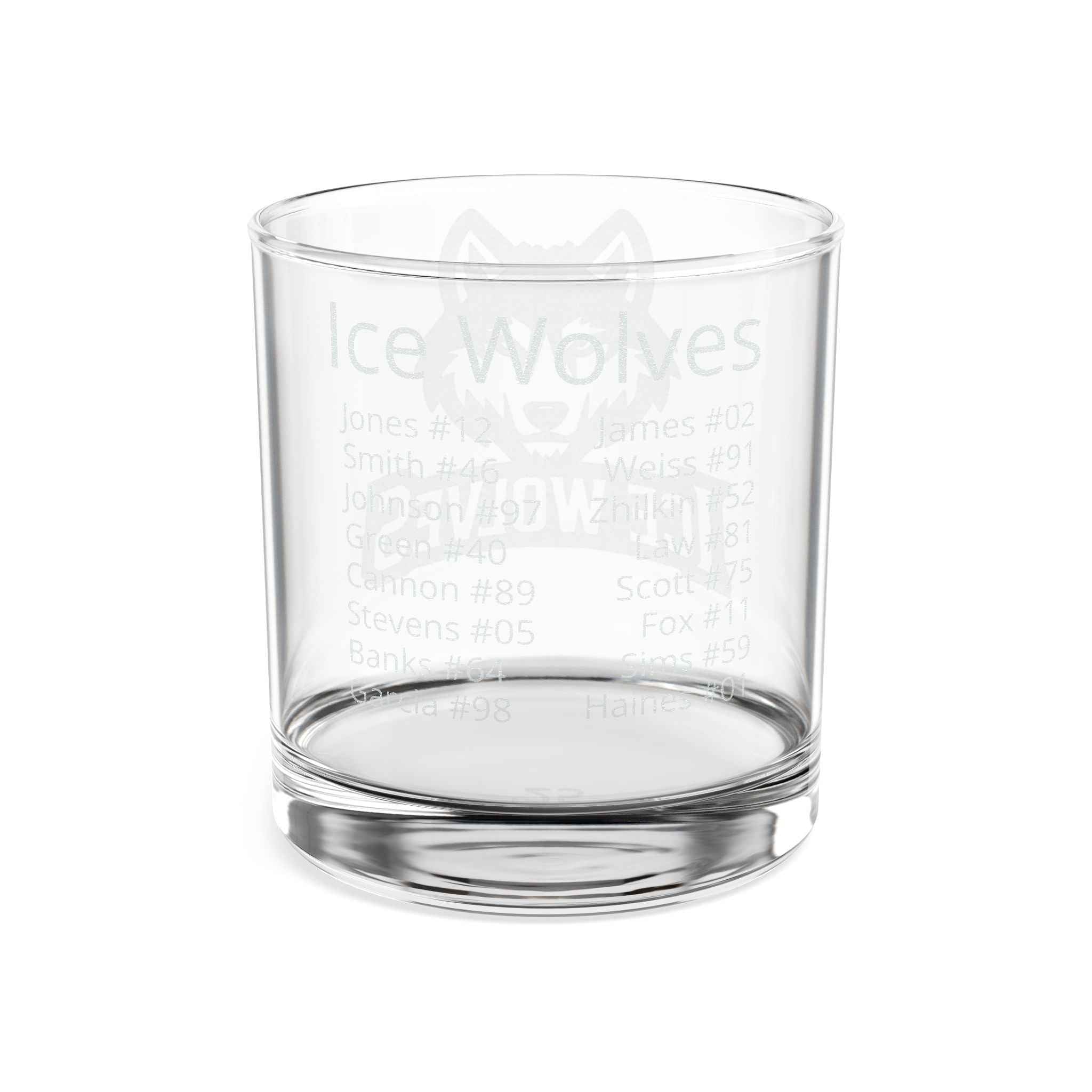 Personalized Engraved Whiskey Glass (10.5oz) – Custom Team Logo & Player Signatures | Coach Gift, Father’s Day Gift, Custom Sports Keepsake