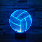 Volleyball 3D LED Night Light – Color Changing Lamp with Remote - Magnolia Wild SC