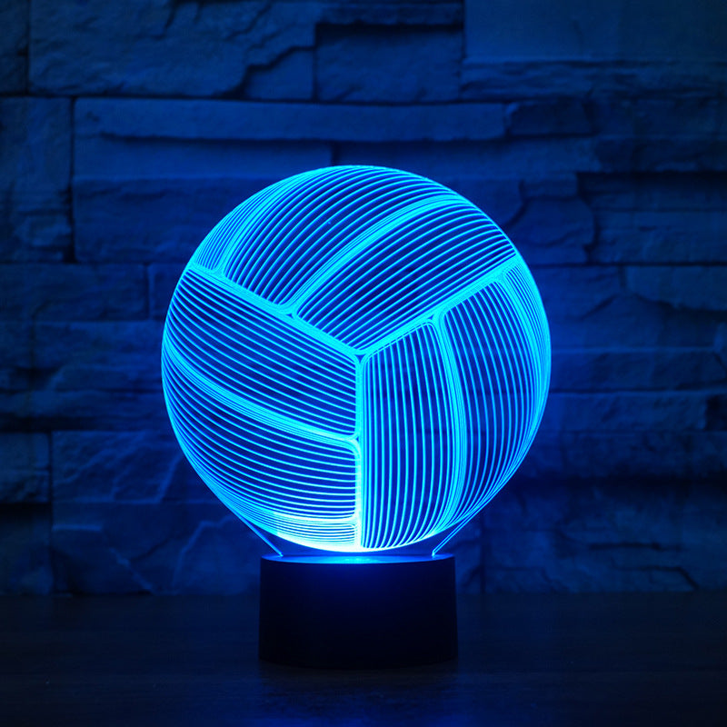 Volleyball 3D LED Night Light – Color Changing Lamp with Remote - Magnolia Wild SC