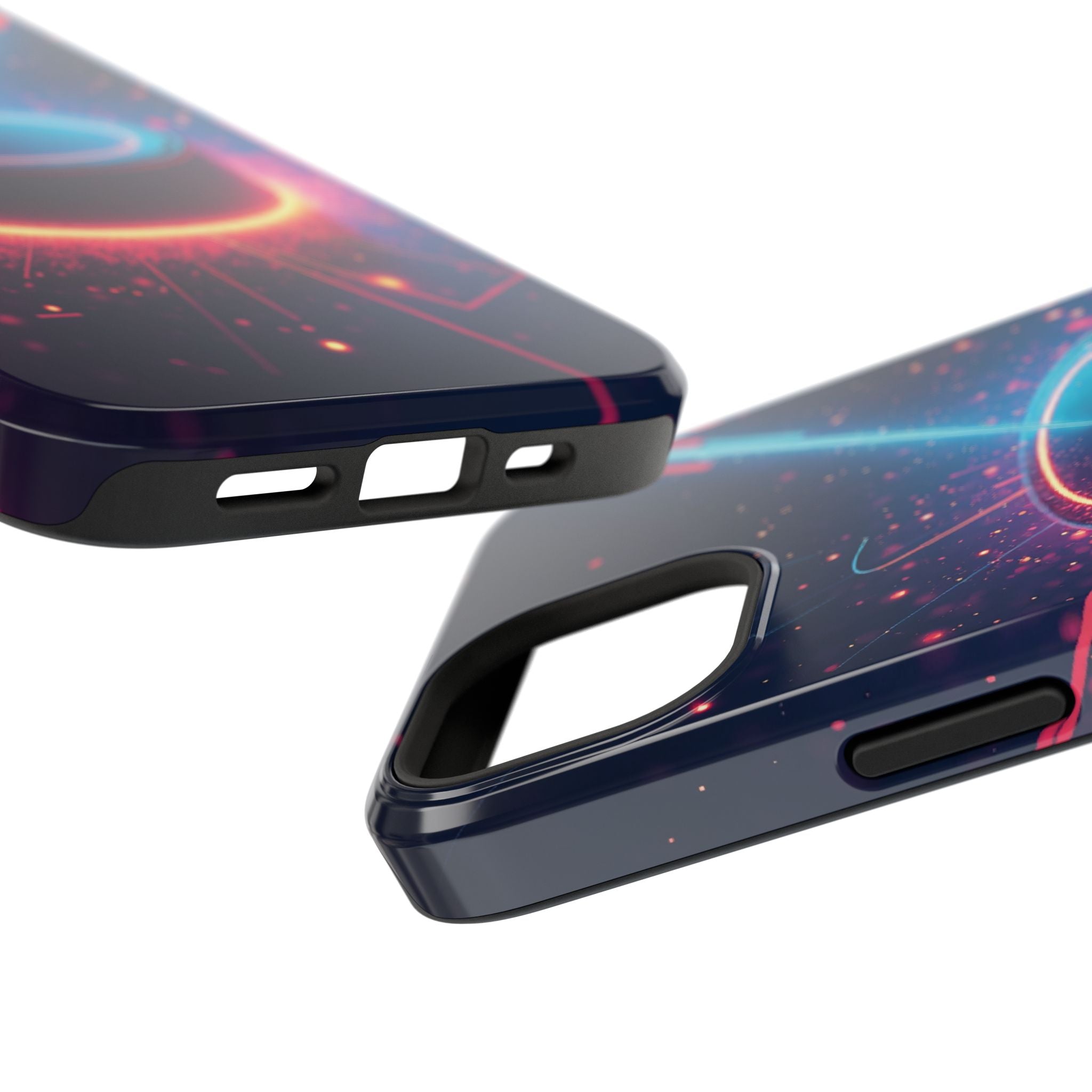 Neon Laser Hockey Puck Impact-Resistant Phone Case - Magnolia Wild SC