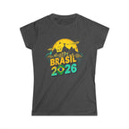 Brazil Soccer T-shirt - Brazil Skyline Tee for Fans