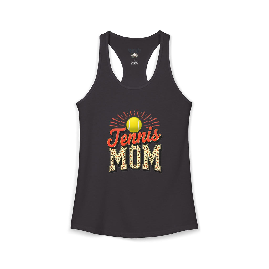 Mom Tennis Mom Racerback Tank – Personalized Name & Number Option | Lightweight Women’s Tennis Tank Top - Magnolia Wild SC