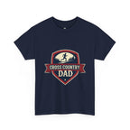Retro Badge Style: The Vintage Cross Country Dad Shield Tee - Magnolia Wild SC