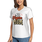Figure Skating Women's V-Neck Short-Sleeve T-Shirt - Magnolia Wild SC