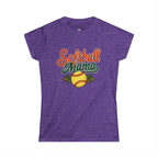Retro Softball Mom Shirt - Vintage Style Shirt for Proud Softball Moms - Magnolia Wild SC