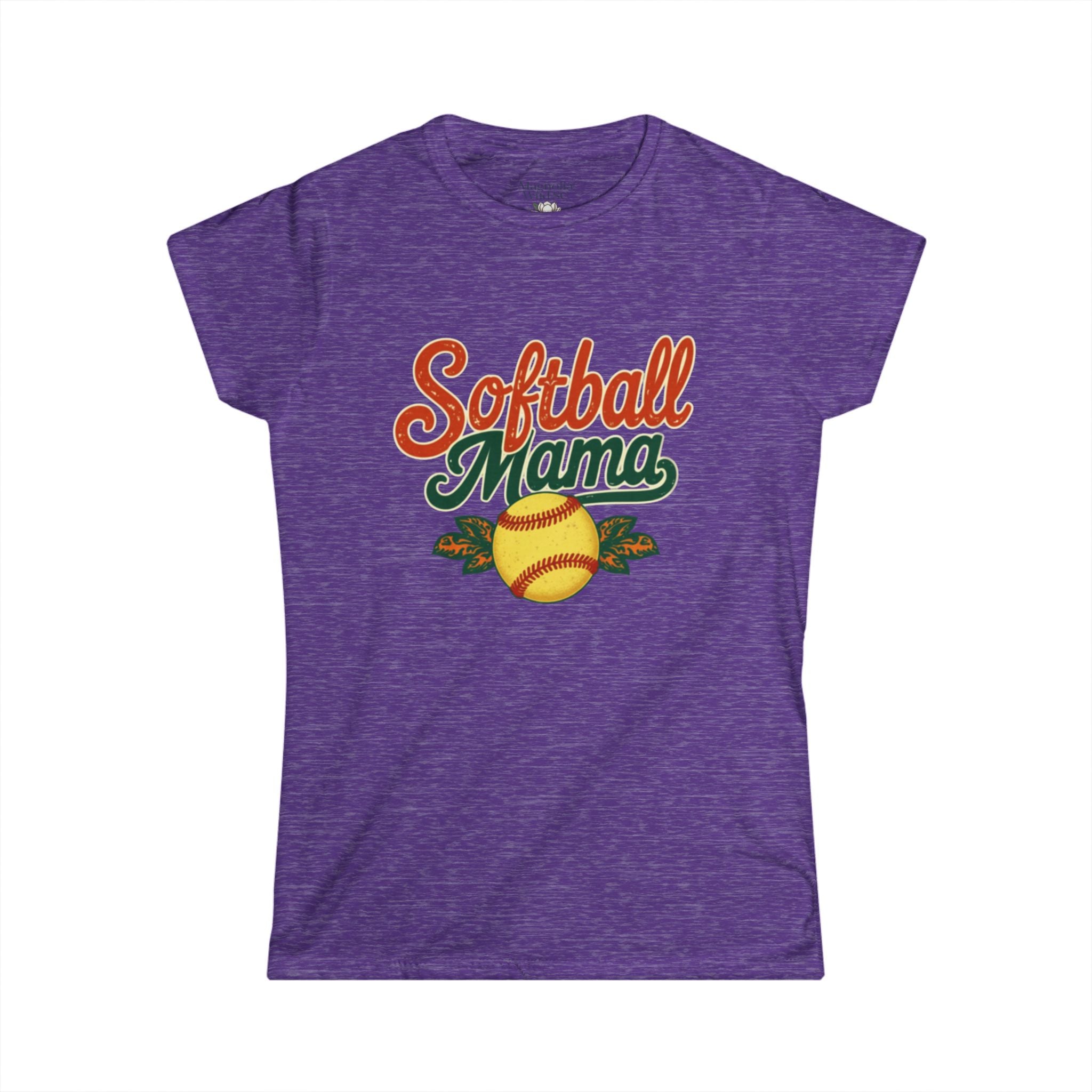 Retro Softball Mom Shirt - Vintage Style Shirt for Proud Softball Moms