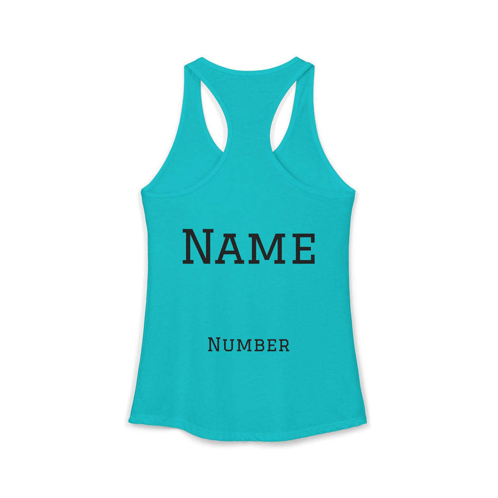 Volleyball Mom Racerback Tank – Personalized Name & Number Option | Lightweight Women’s Volleyball Tank Top - Magnolia Wild SC