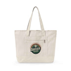 Personalized Kickoff Canvas Zippered Tote — Soccer Fans & Parents
