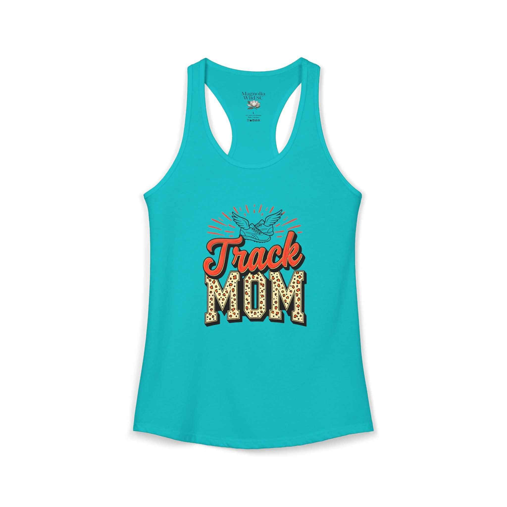 Track Mom Racerback Tank – Personalized Name & Number Option