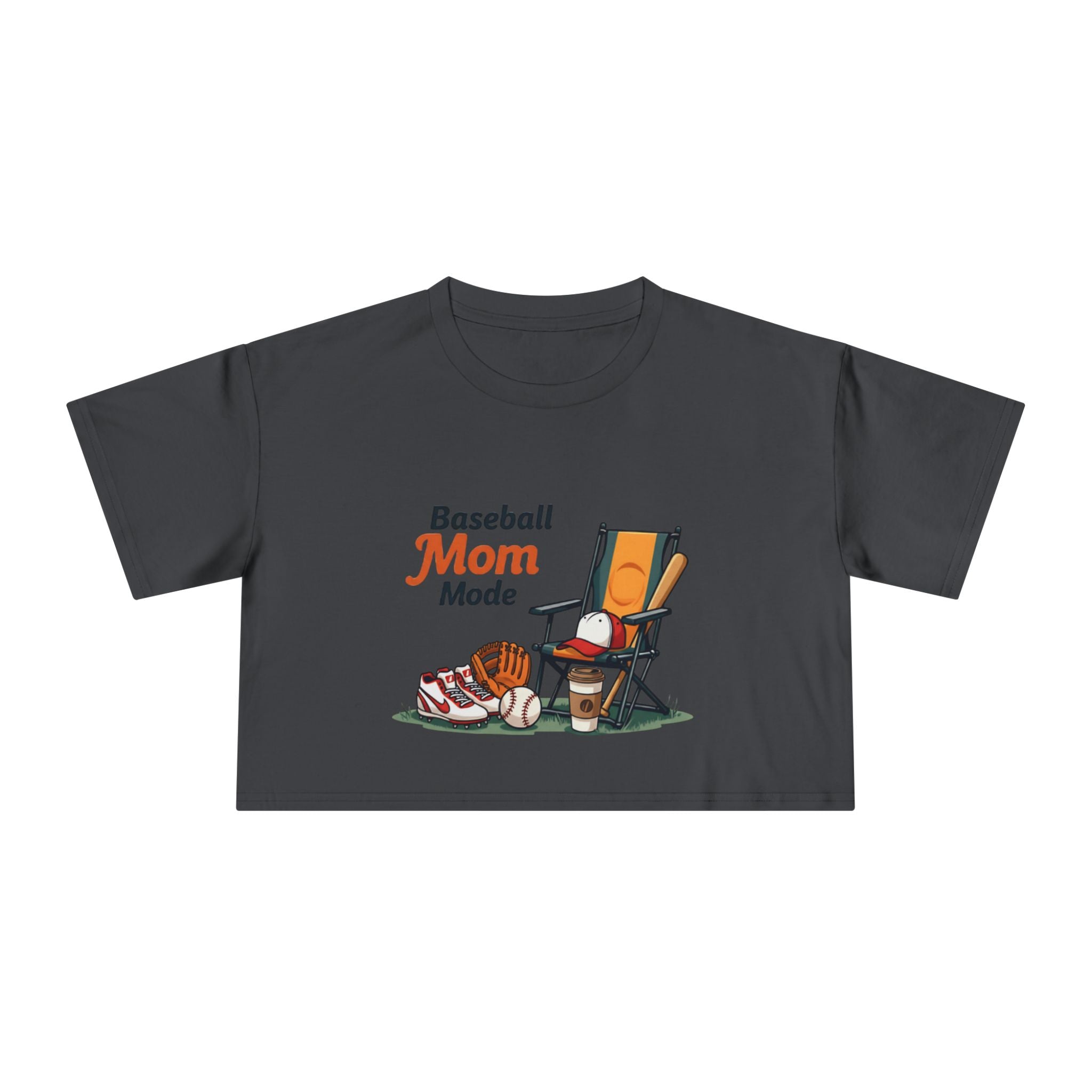 Baseball Mom Mode Crop Tee - Magnolia Wild SC