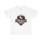 Retro Badge Style: The Vintage Figure Skating Dad Shield Tee