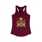 Softball Mom Racerback Tank – Personalized Name & Number Option - Magnolia Wild SC