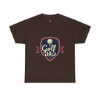 Retro Badge Style: The Vintage Golf Dad Shield Tee