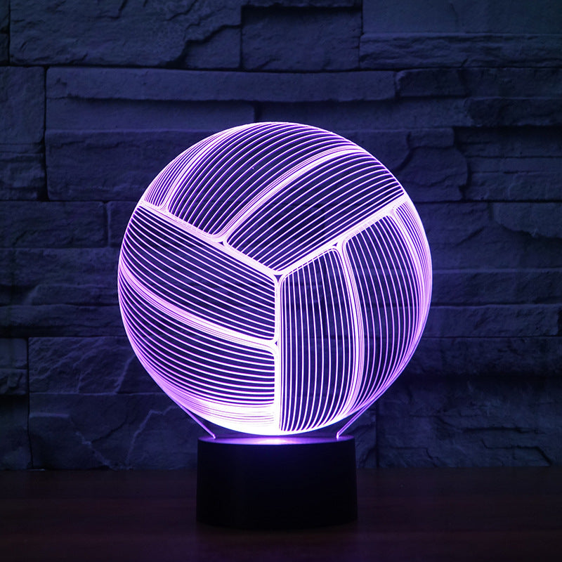 Volleyball 3D LED Night Light – Color Changing Lamp with Remote - Magnolia Wild SC