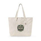 Personalized Soccer Mom Zippered Tote — Weekends Are Booked (Seriously!)