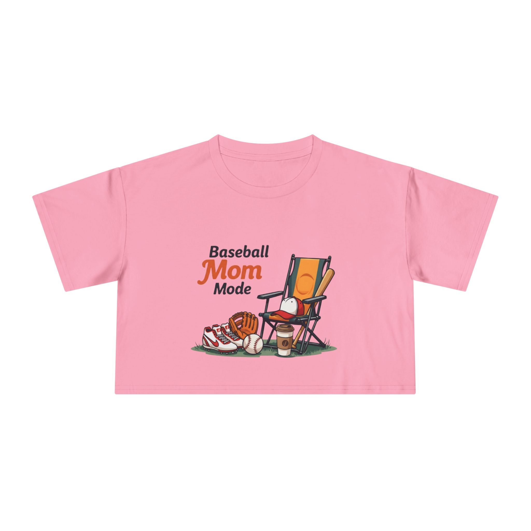 Baseball Mom Mode Crop Tee - Magnolia Wild SC