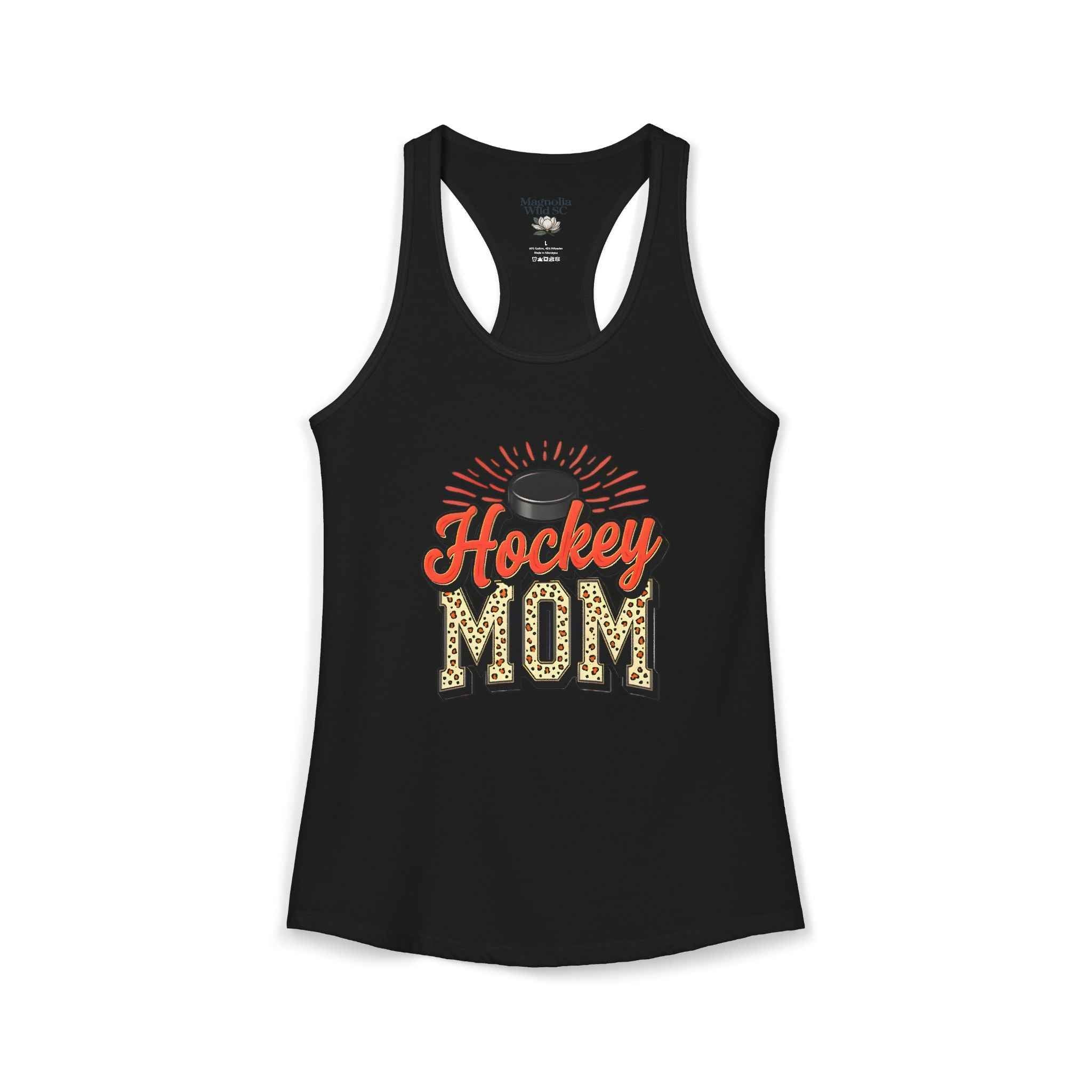 Hockey Mom Racerback Tank – Personalized Name & Number Option