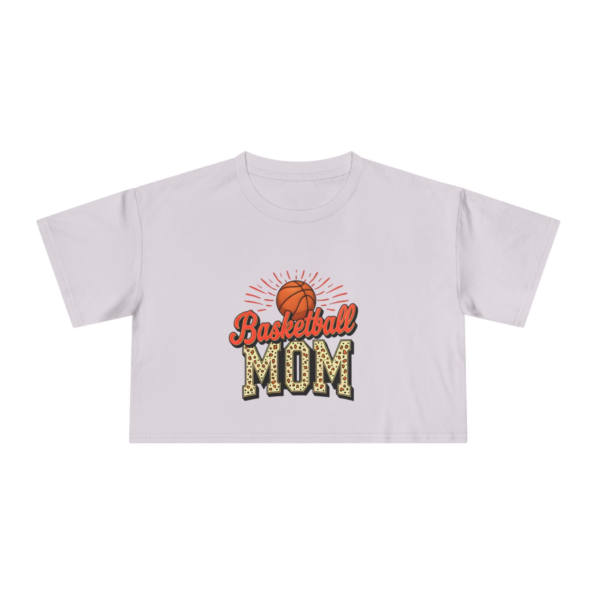 Basketball Mom Cheetah Print Women's Crop Tee - Magnolia Wild SC