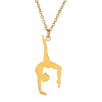Dainty Gymnast Necklace – Gymnastics Jewelry Gift - Magnolia Wild SC