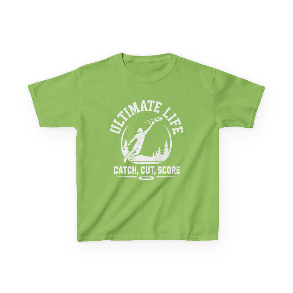 Ultimate Life Kids Tee — “Catch, Cut, Score” Ultimate Frisbee Youth Shirt - Magnolia Wild SC