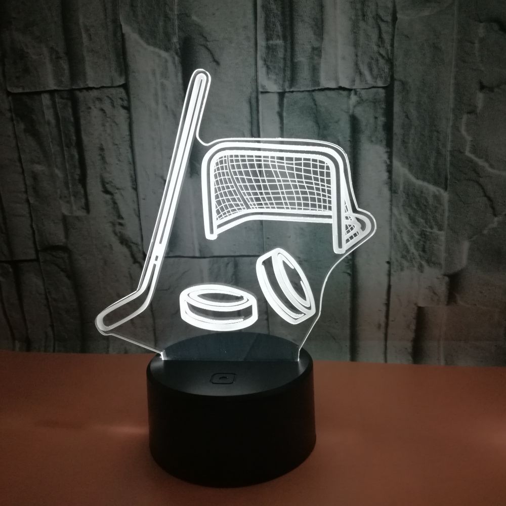 Colorful Hockey Gear 3D LED Color Changing Light for Fans - Magnolia Wild SC