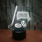 Colorful Hockey Gear 3D LED Color Changing Light for Fans - Magnolia Wild SC