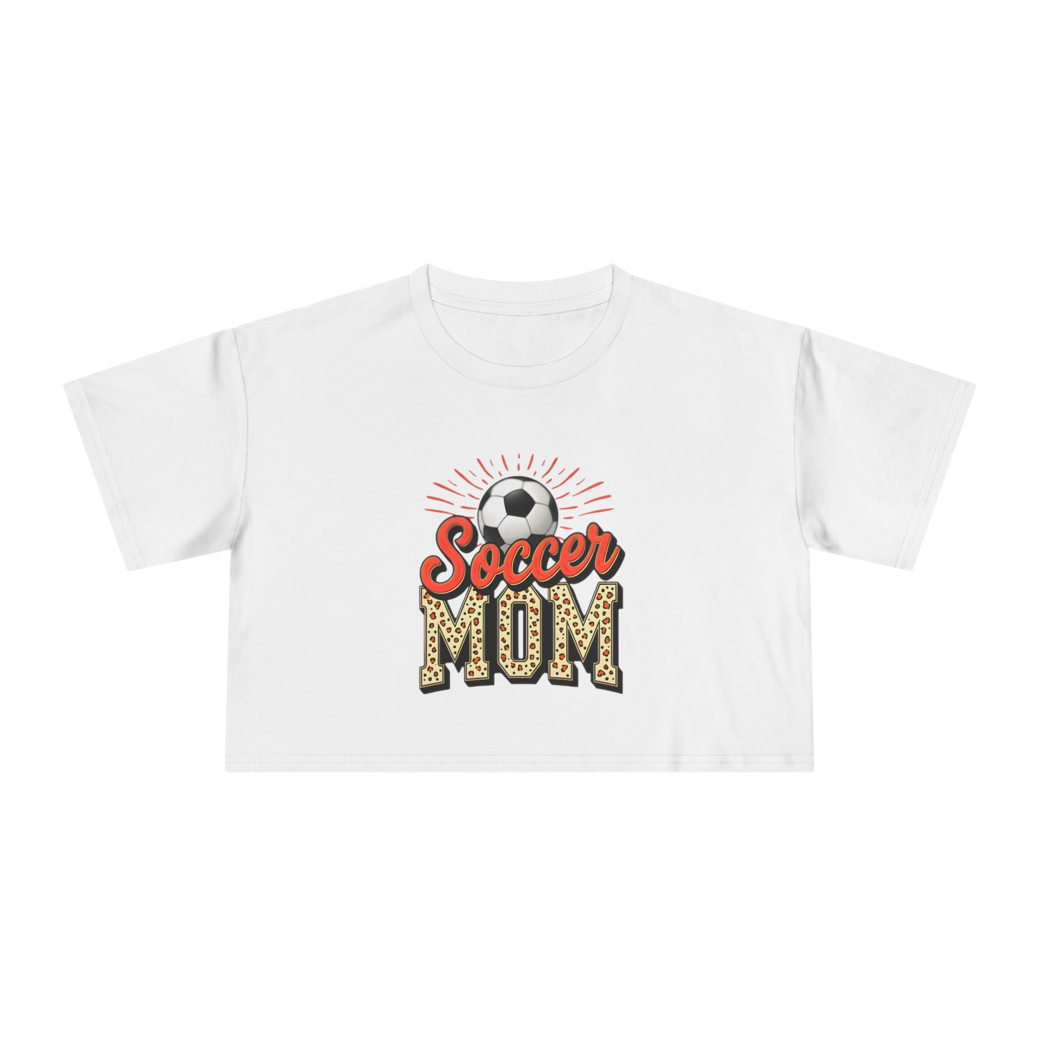 Soccer Mom Cheetah Print Women's Crop Tee - Magnolia Wild SC