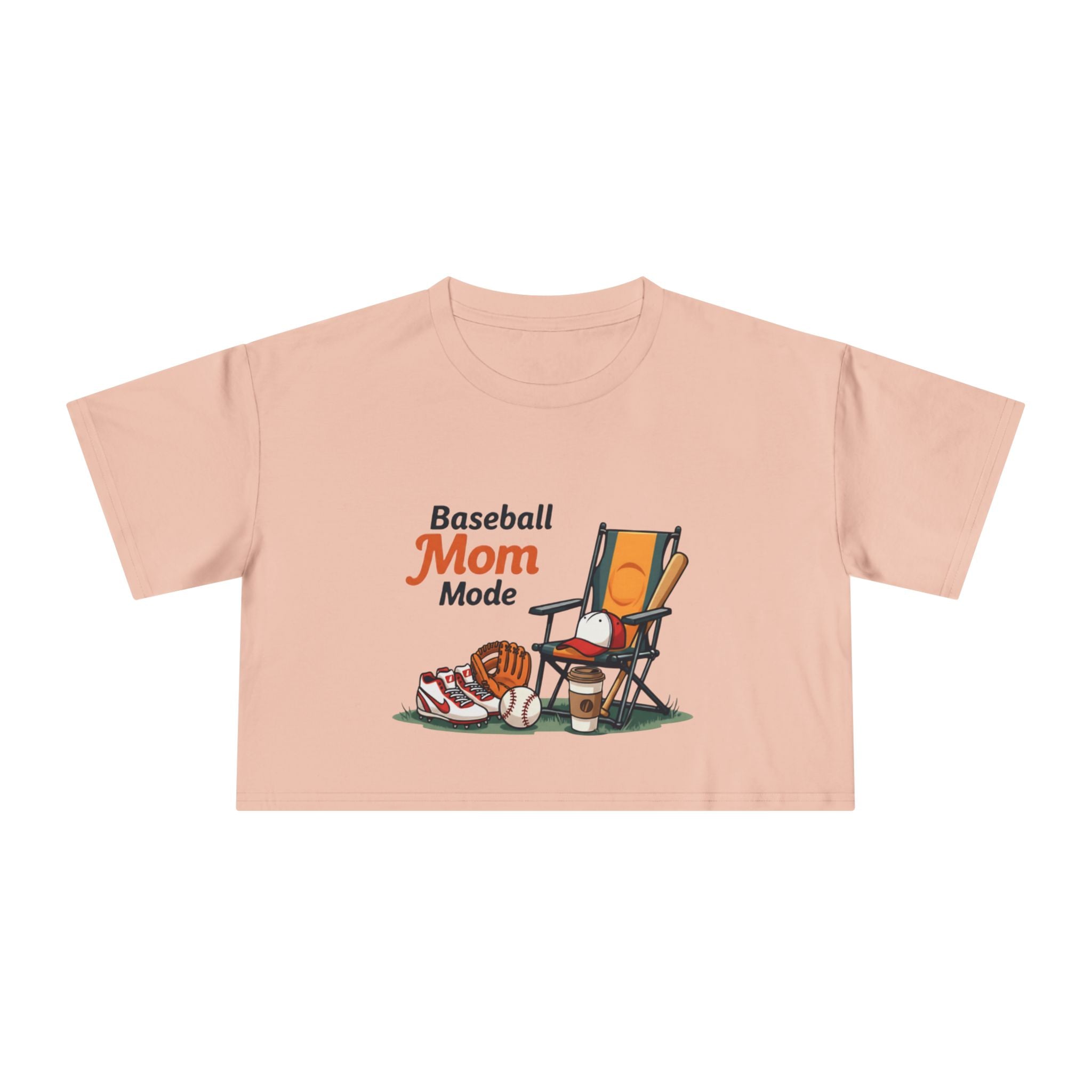 Baseball Mom Mode Crop Tee - Magnolia Wild SC
