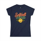 Retro Softball Mom Shirt - Vintage Style Shirt for Proud Softball Moms - Magnolia Wild SC