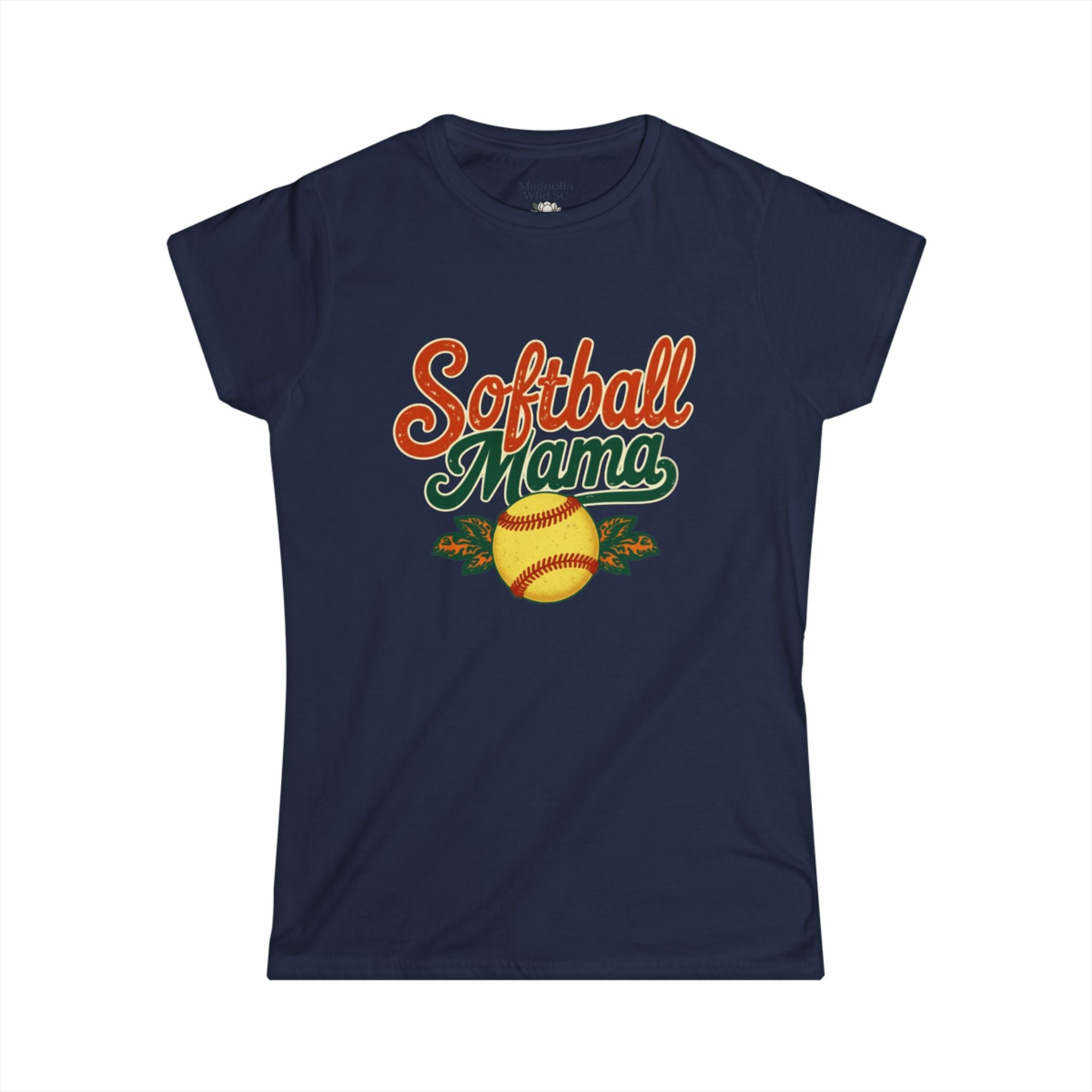 Retro Softball Mom Shirt - Vintage Style Shirt for Proud Softball Moms