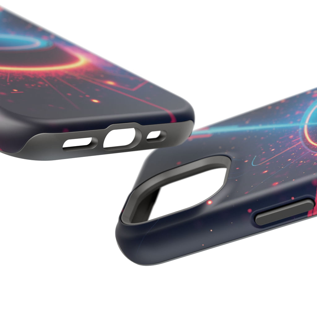 Neon Laser Hockey Puck Impact-Resistant Phone Case - Magnolia Wild SC