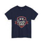 Retro Badge Style: The Vintage Swim Dad Shield Tee - Magnolia Wild SC