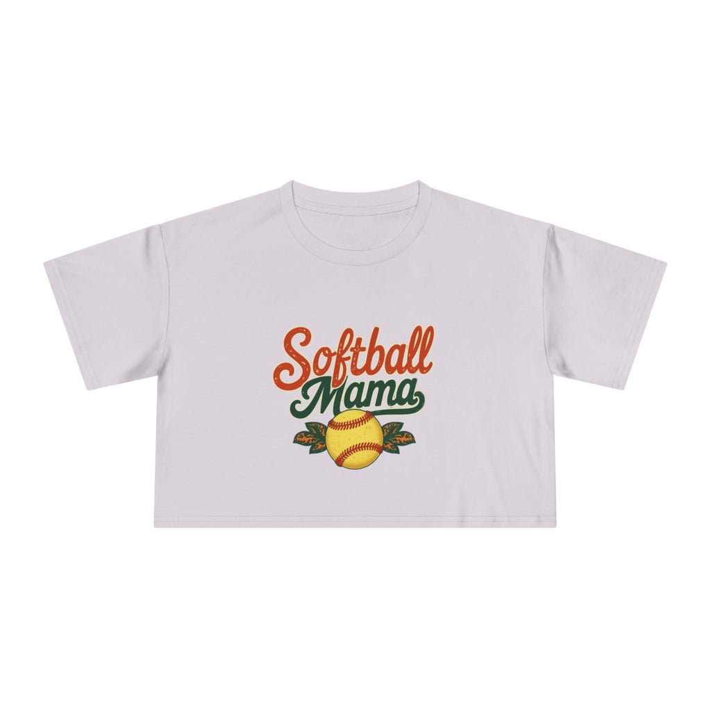 Softball Mama Crop Tee | Retro Softball Graphic, Mom Sports Top - Magnolia Wild SC