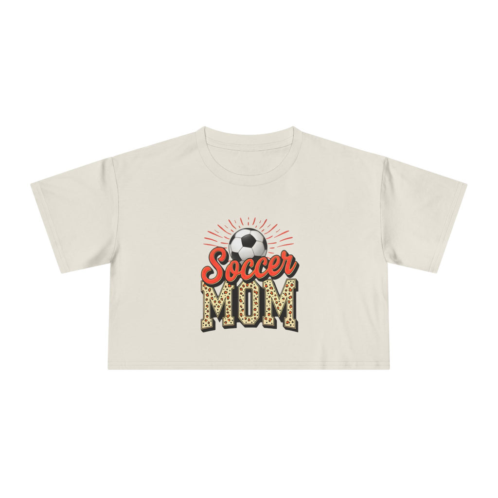 Soccer Mom Cheetah Print Women's Crop Tee - Magnolia Wild SC